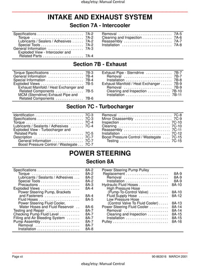 Mercury Mercruiser Service Manual 29 - D1.7L DTI - SN 0M055001 & Above