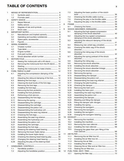 Husqvarna 2015 - FC 250 - Service Workshop Repair Manual