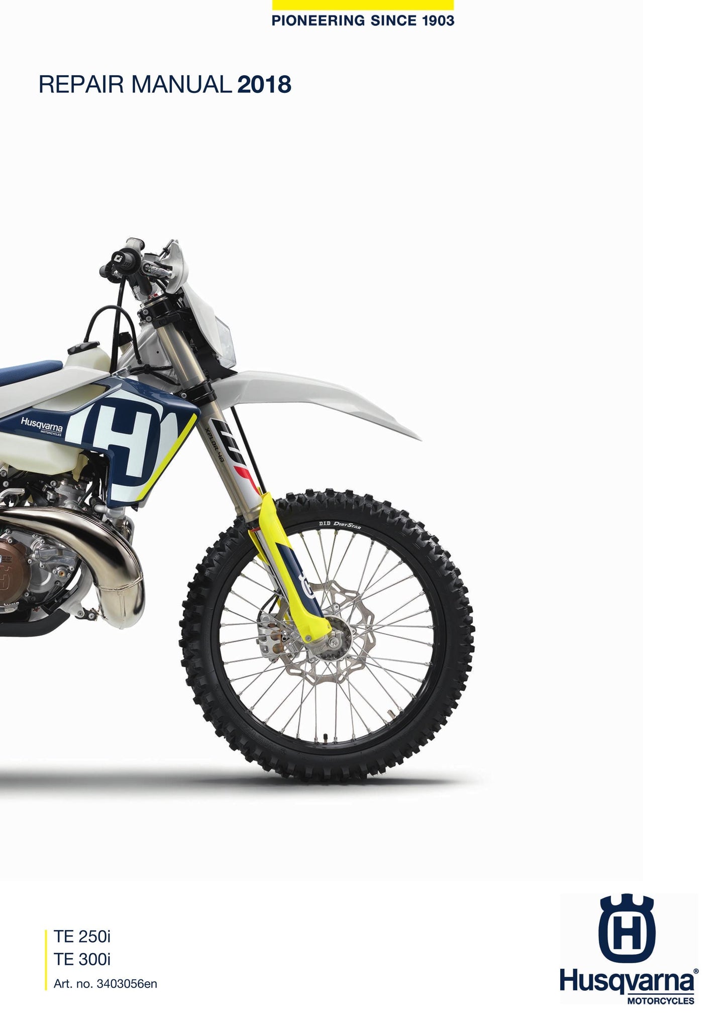 Husqvarna 2018 - TE 250i 300i - Workshop Service Repair Manual