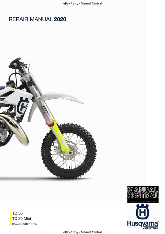 Husqvarna 2020 - TC 50 MINI - Workshop Service Repair Manual