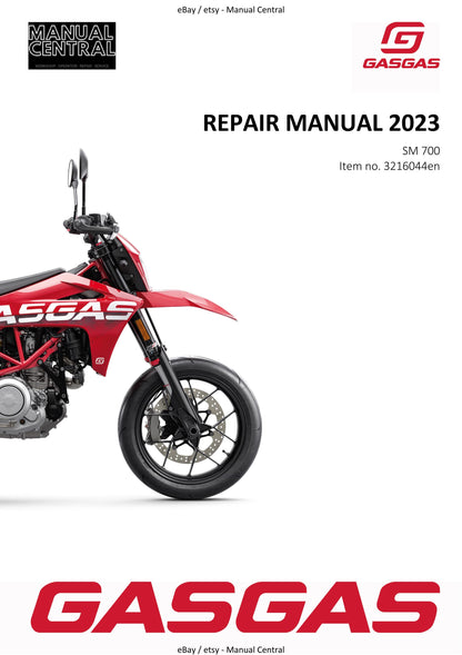 GasGas 2023 - SM 700 EU Edition - Service Workshop Repair Manual