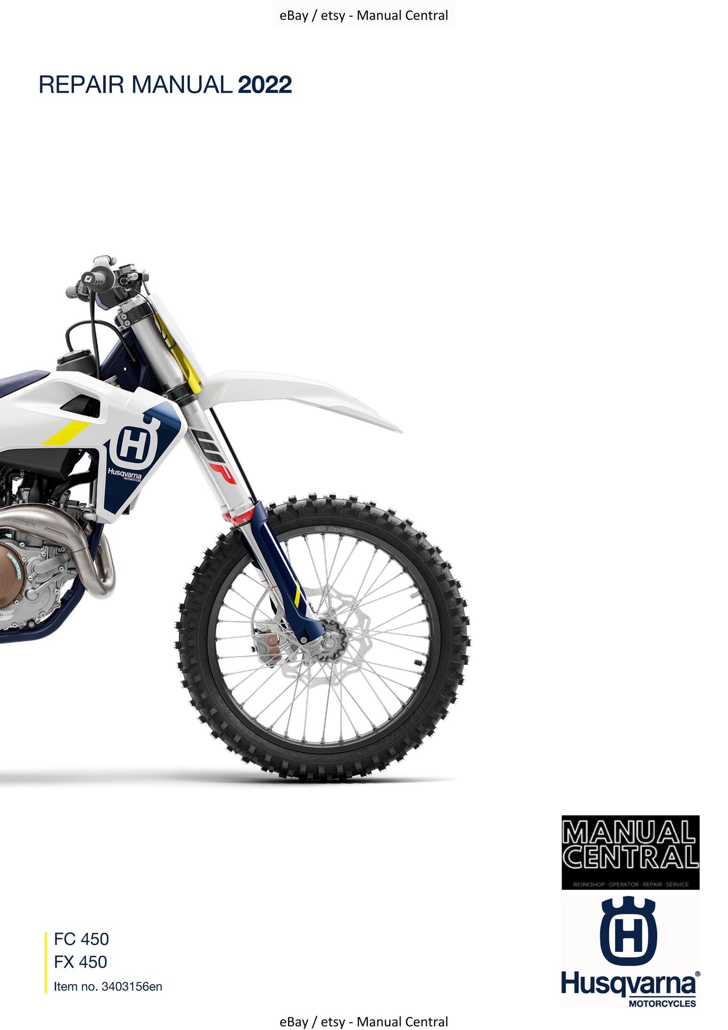 Husqvarna 2022 - FC FX 450 - Service Workshop Repair Manual