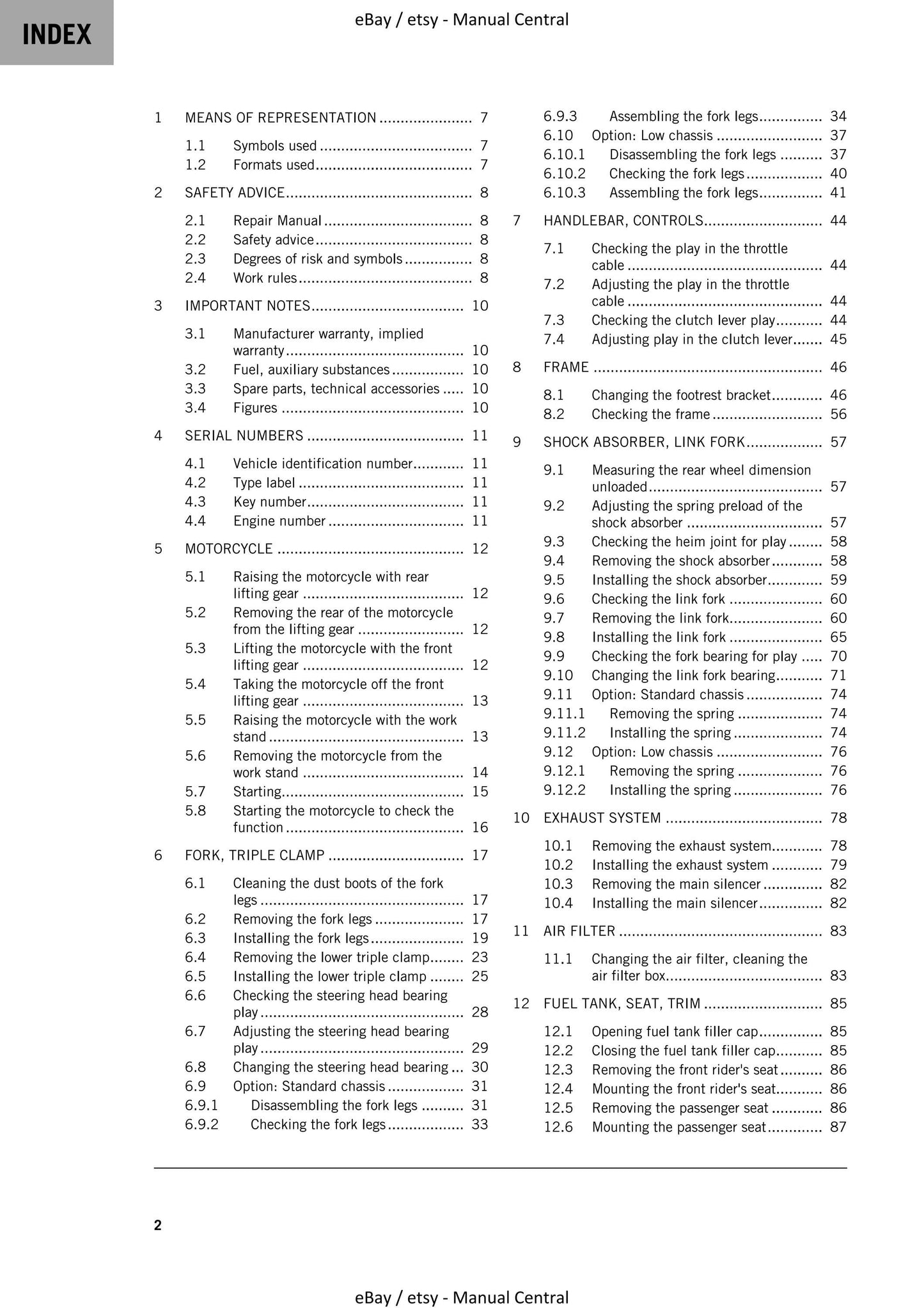KTM 2021 - 250 Duke - Service Workshop Repair Manual