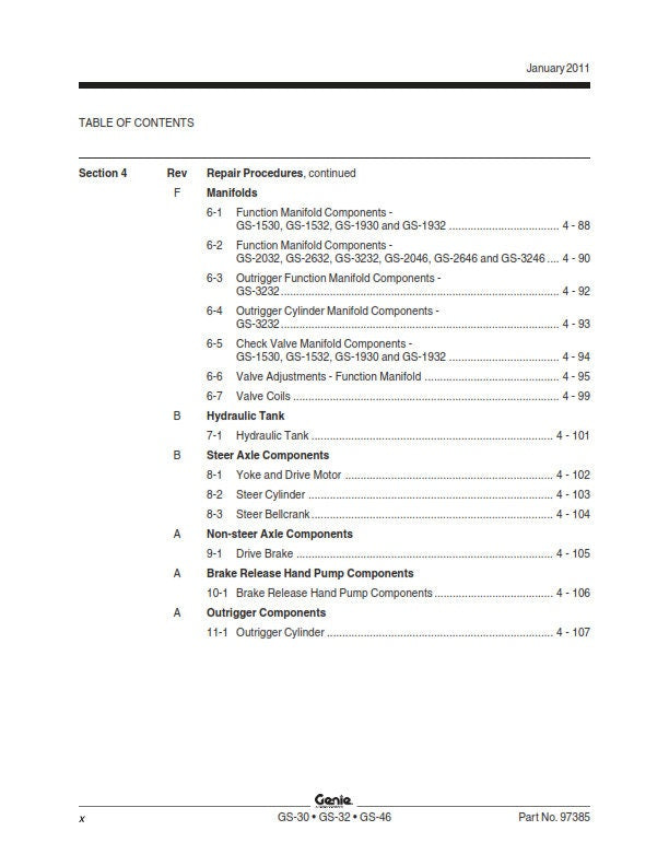 Genie - Service Manual - Gs-1530 Gs-1532 Gs-1930 Gs-1932 Gs-2032 Gs-2632 Gs-3232 Gs-2046 Gs-2646 Gs-3246 Gs-47047