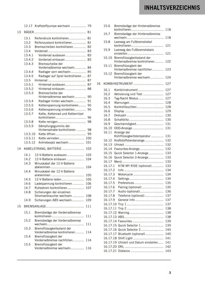 German Language - KTM 2018 - 125 DUKE - Reparaturanleitung - Service Workshop Repair Manual