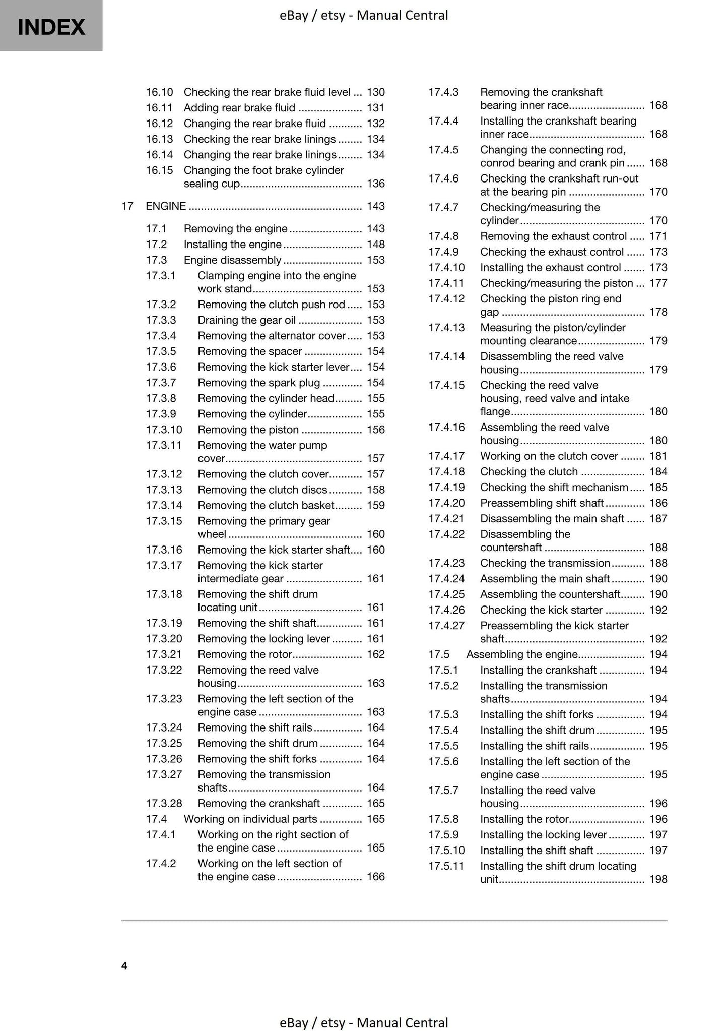 Husqvarna 2023 - TC 85 19/16 17/14 - Service Workshop Repair Manual