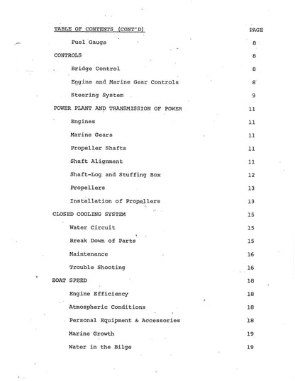 Bertram 31  - Owners Manual