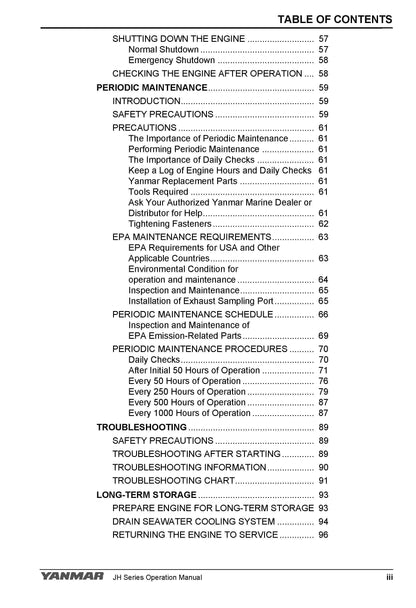 Yanmar Marine Engine -  3JH5E 3JH5AE 4JH5E 4JH4-TE 4JH4-HTE