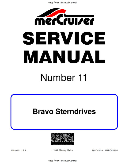 Mercury Mercruiser Service Manual 11 - Bravo Sterndrives
