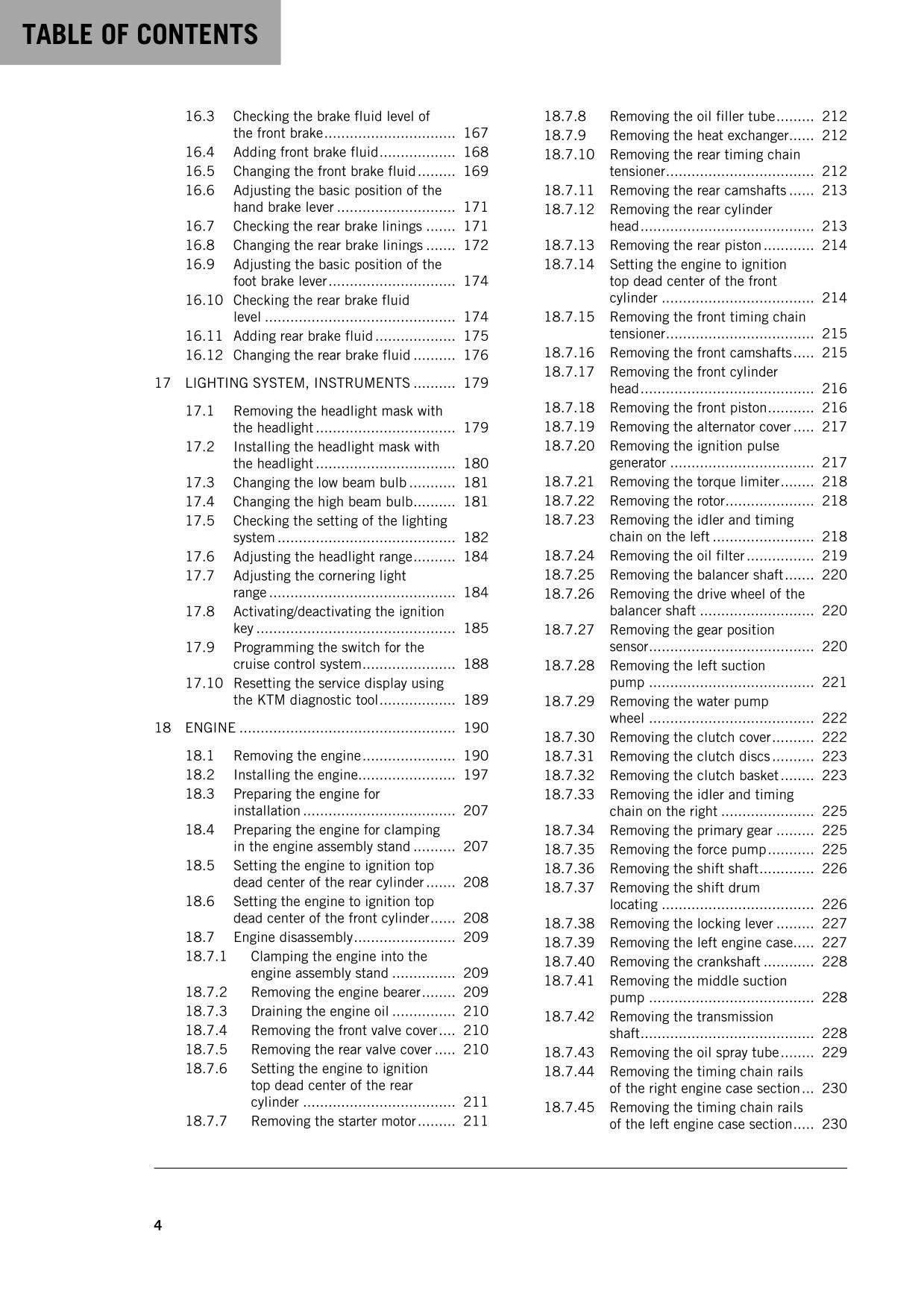 KTM 2016 - 1290 Super Adventure - Service Workshop Repair Manual