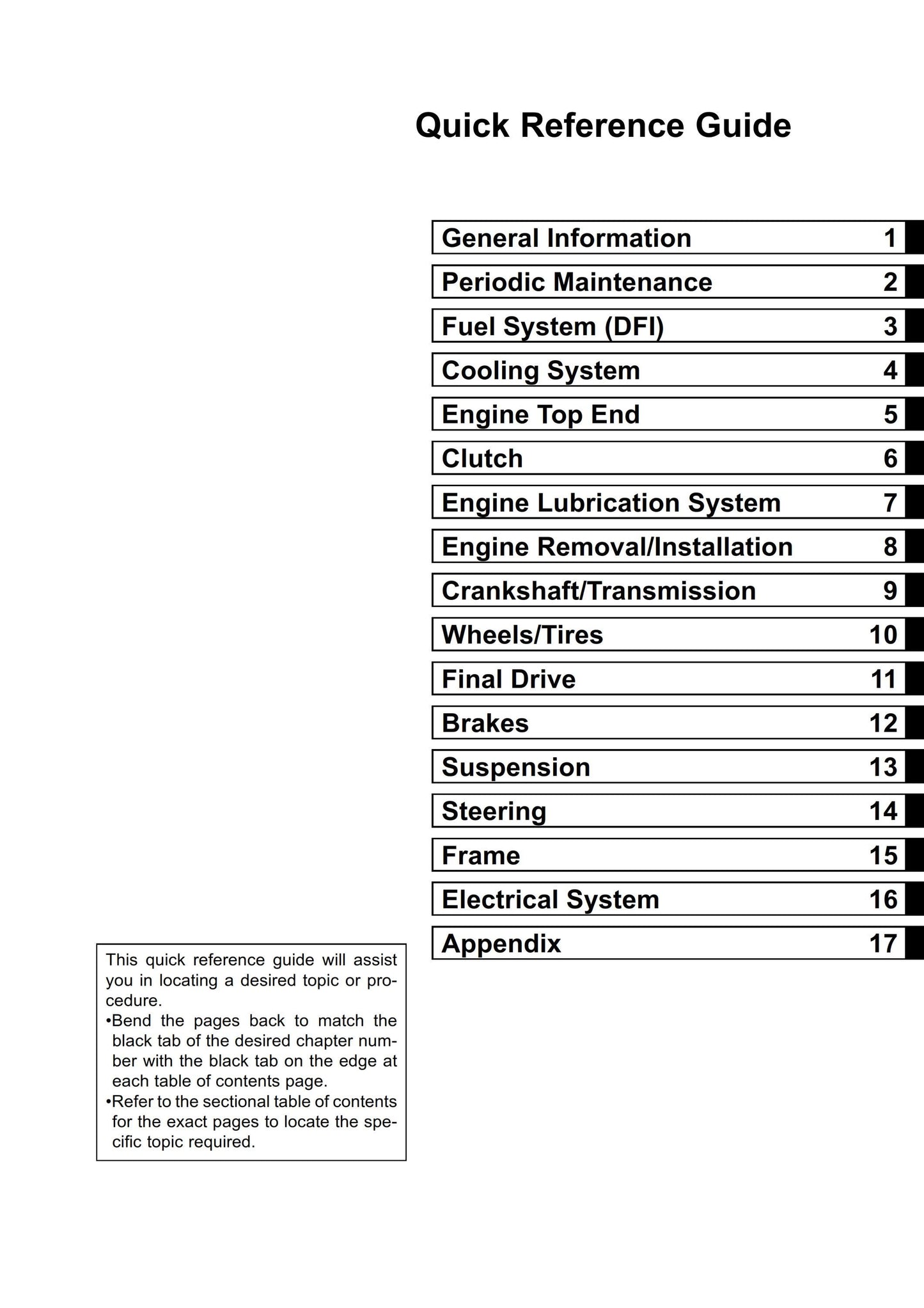 Kawasaki Z1000 2003 2004 2005 2006 - Workshop Service Repair Manual