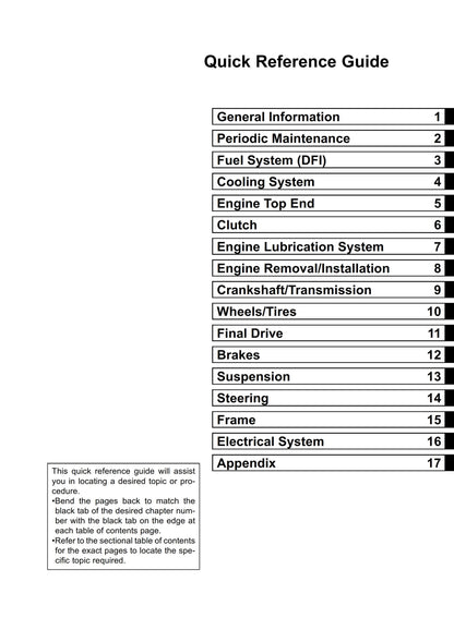 Kawasaki Z1000 2003 2004 2005 2006 - Workshop Service Repair Manual