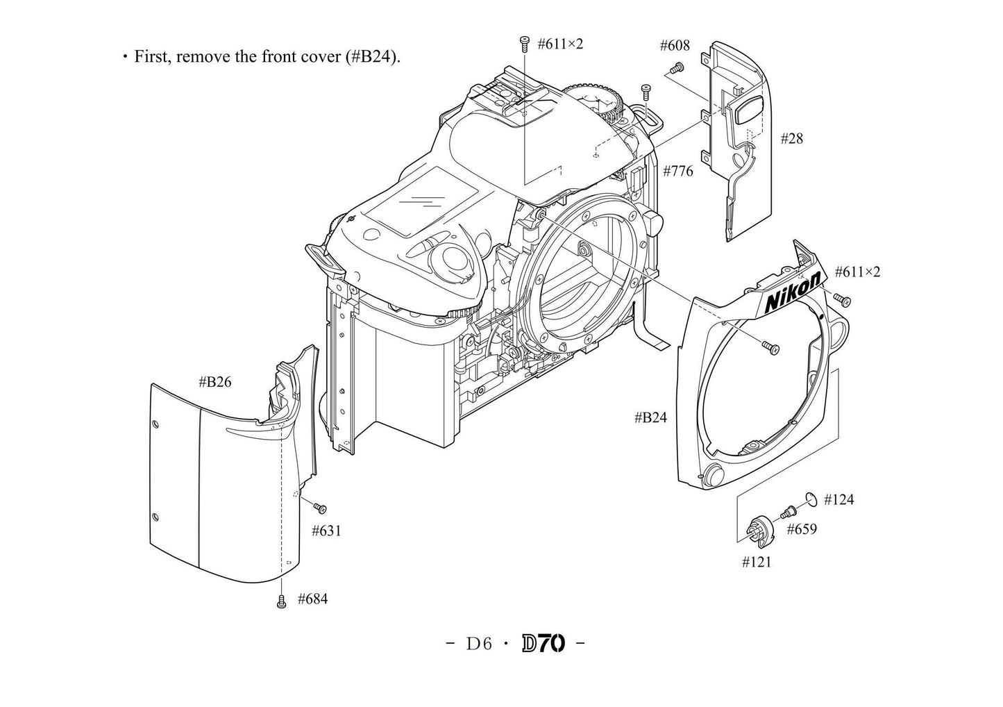 Nikon D70 - VBA10401 Workshop Service Repair Manual
