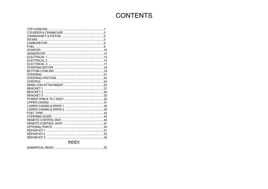 Yamaha E40XMH E40XWH E40XW E40XWT Parts Manual 2010