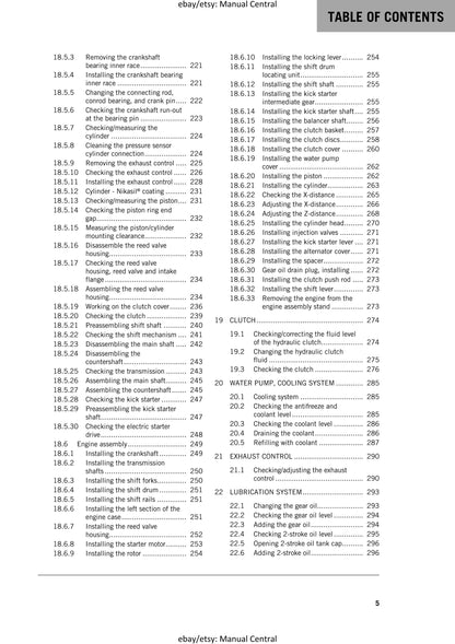 KTM 2018 - 250 300 Exc Six Days Xc-w Tpi - Service Workshop Repair Manual