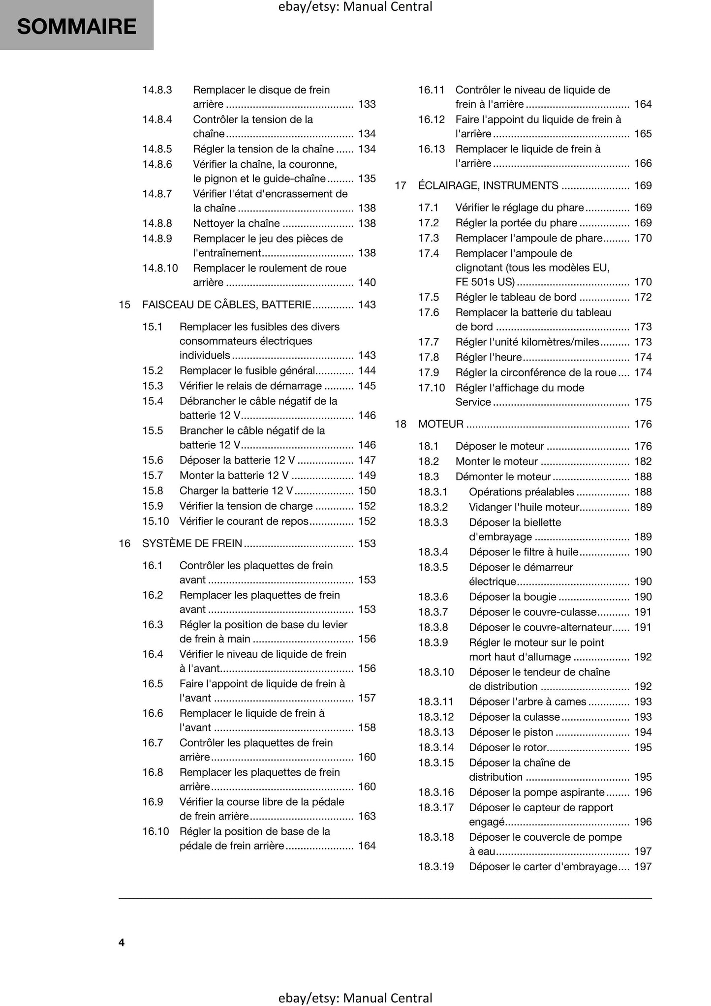 PDF - French Language - Husqvarna 2021 - FE 450 501 501s - Manuel De Reparation
