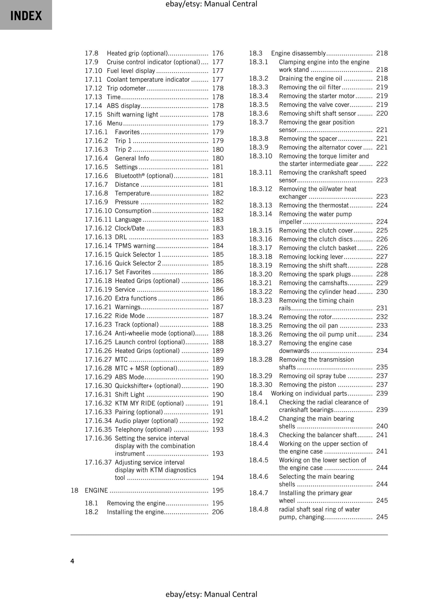 KTM 2024 - 790 Duke- Service Workshop Repair Manual
