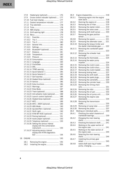 KTM 2024 - 790 Duke- Service Workshop Repair Manual