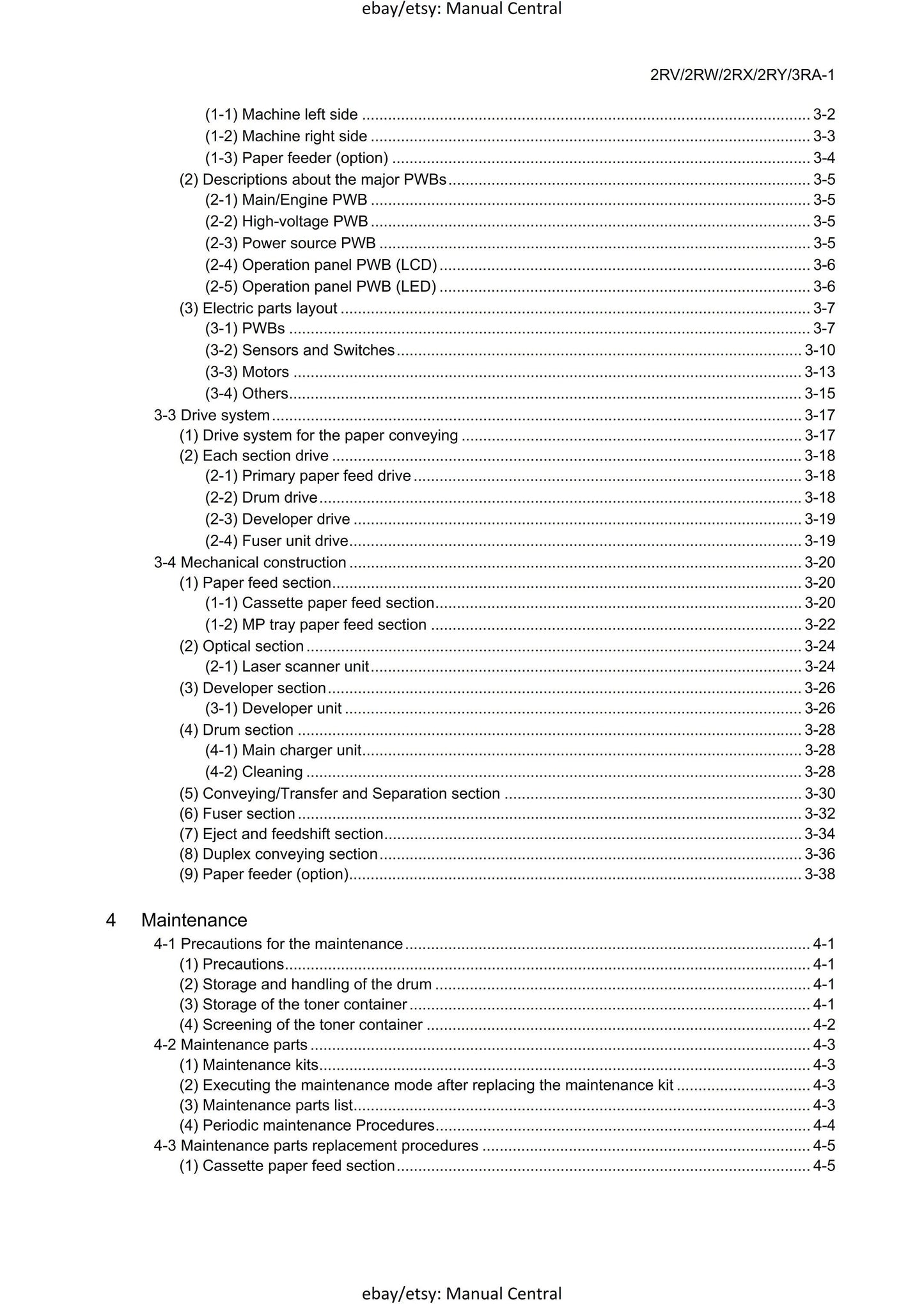 PDF - Kyocera Ecosys P2235dn P2235dw P2040dn P2040dw PF-1100 - Service Workshop Repair Manual - Jan 2017