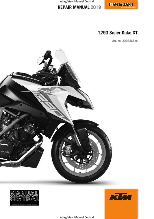 KTM 2019 - 1290 Super Duke GT - Service Workshop Repair Manual