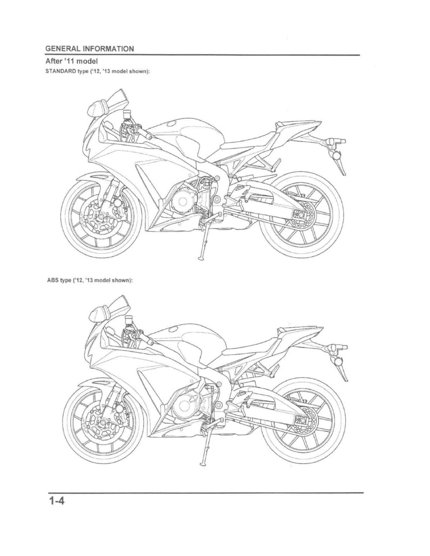 Honda CBR1000RR - 2008 2009 2010 2011 2012 2013 2014 - Workshop Service Repair Manual