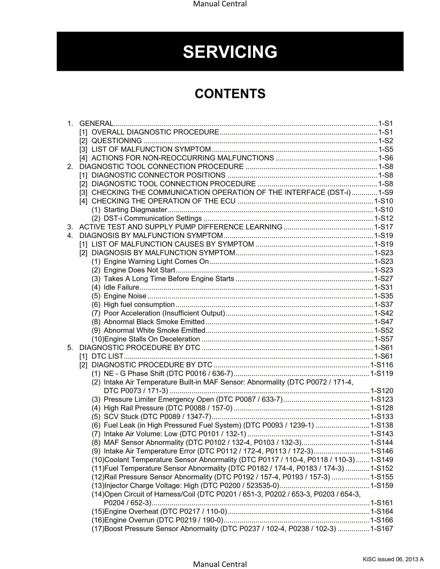 Kubota Diagnosis Manual - Common Rail System - V3307-CR-TE4