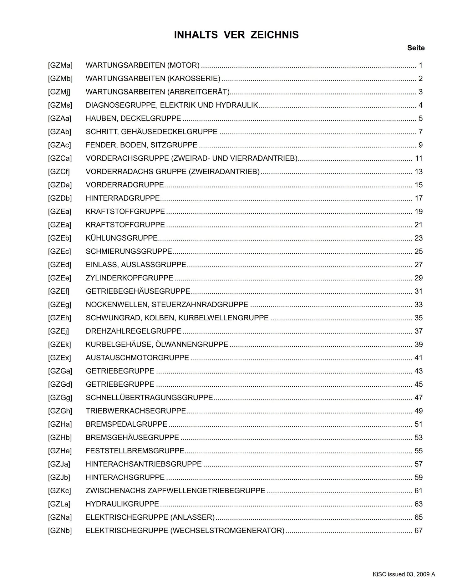 Kubota Flat Rate Schedule - ZD326-EU