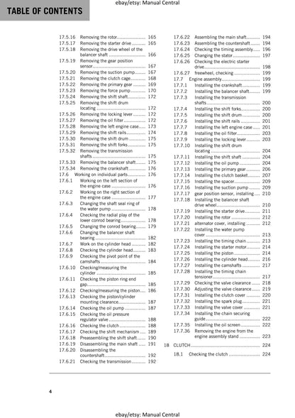 KTM 2017 - RC 250 - Service Workshop Repair Manual