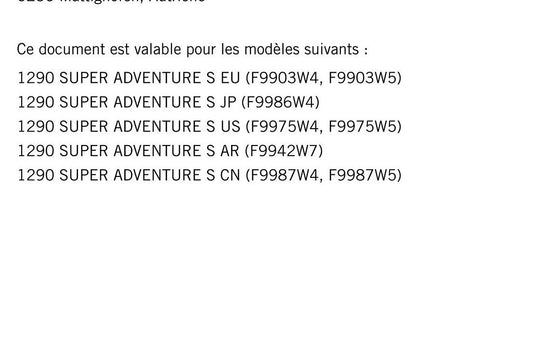 French Language - Ktm 2023 - 1290 Super Adventure S - Manuel De Reparation -  Service Workshop Repair Manual