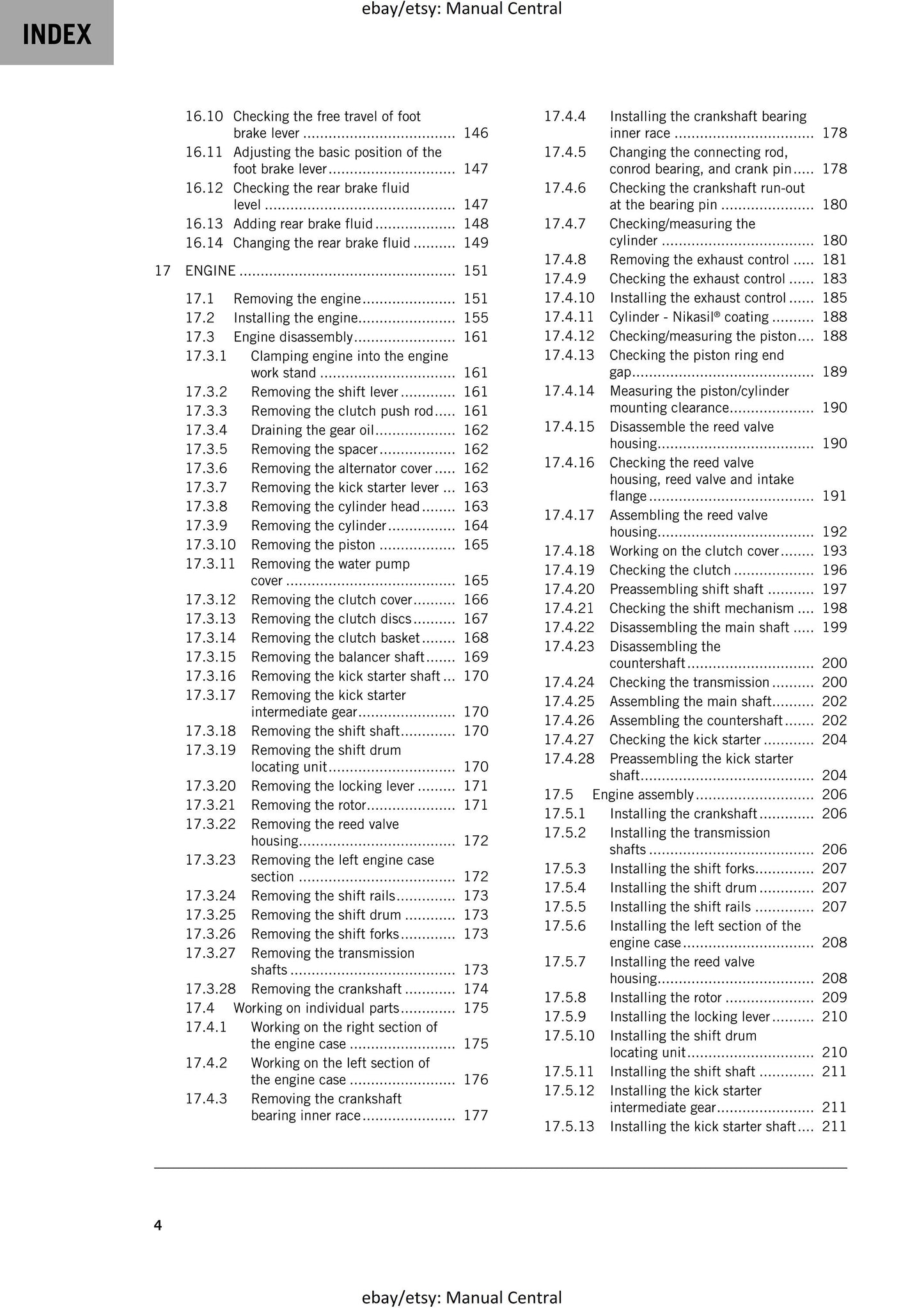PDF - KTM 2020 - 250 SX- Service Workshop Repair Manual