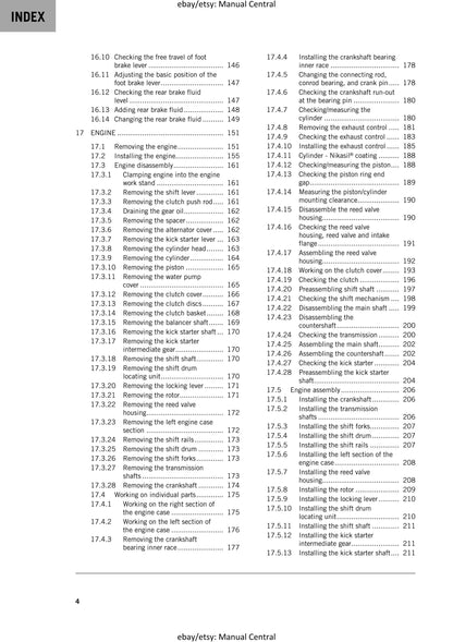 PDF - KTM 2020 - 250 SX- Service Workshop Repair Manual
