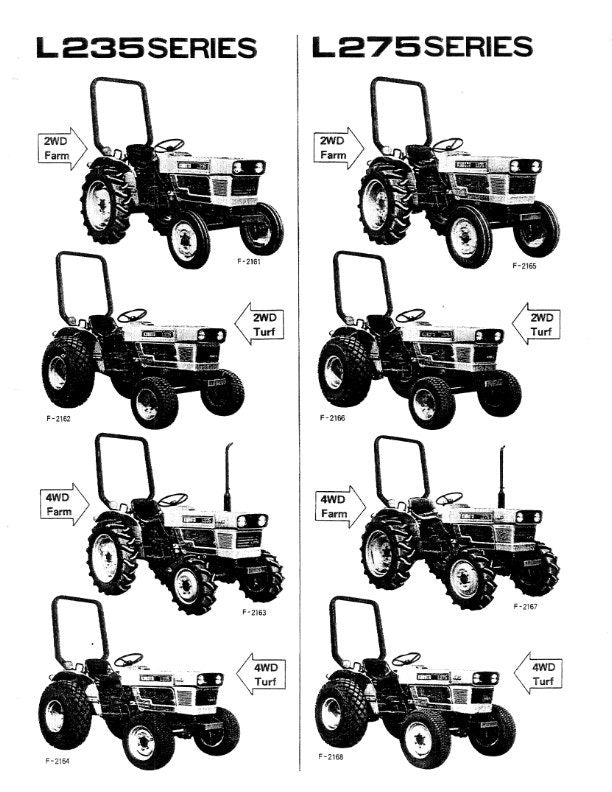 Kubota Tractor - L235 L275 - Operator Manual