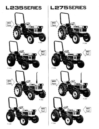 Kubota Tractor - L235 L275 - Operator Manual