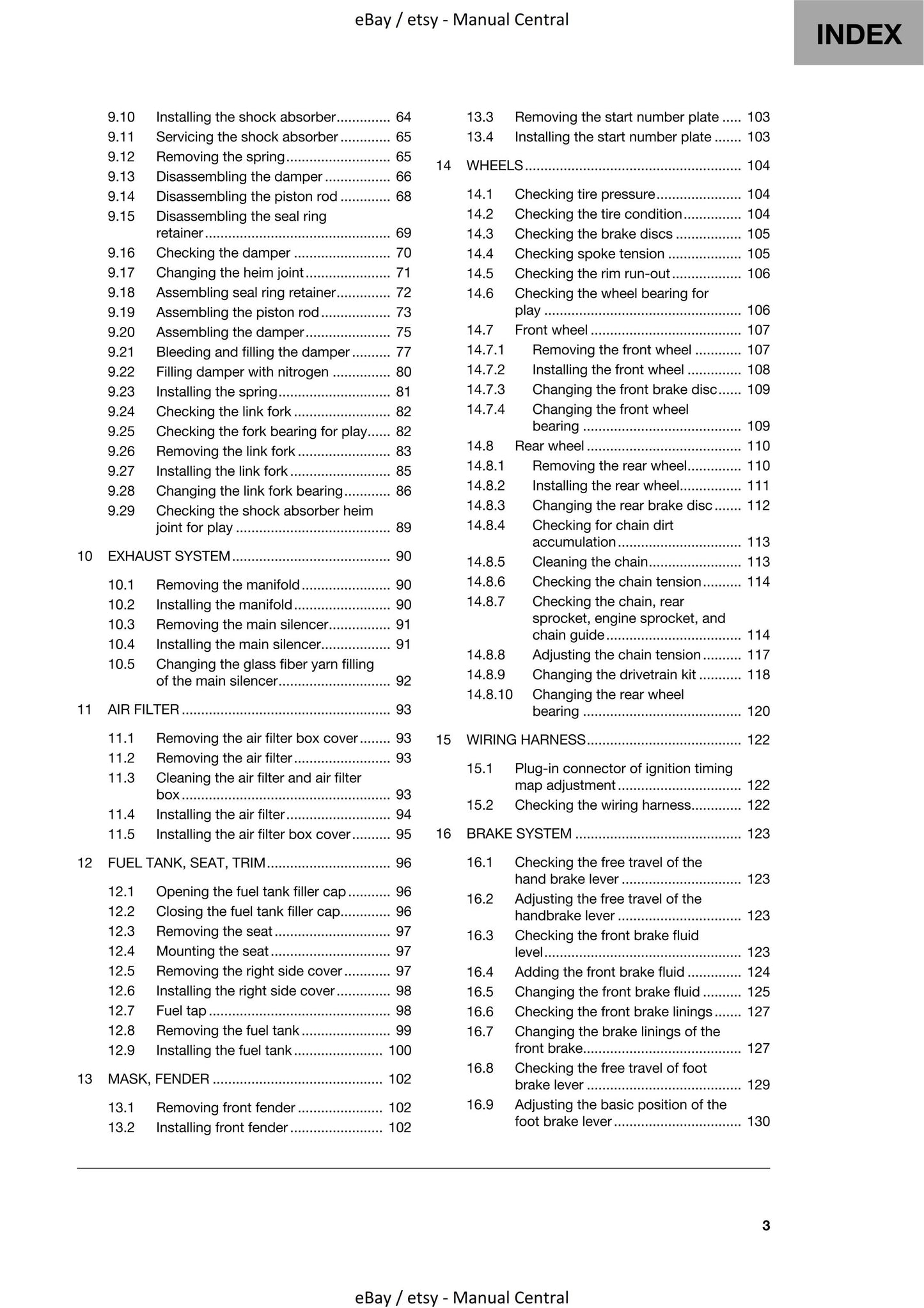 Husqvarna 2021 - TC 85 19/16 17/14 - Workshop Service Repair Manual