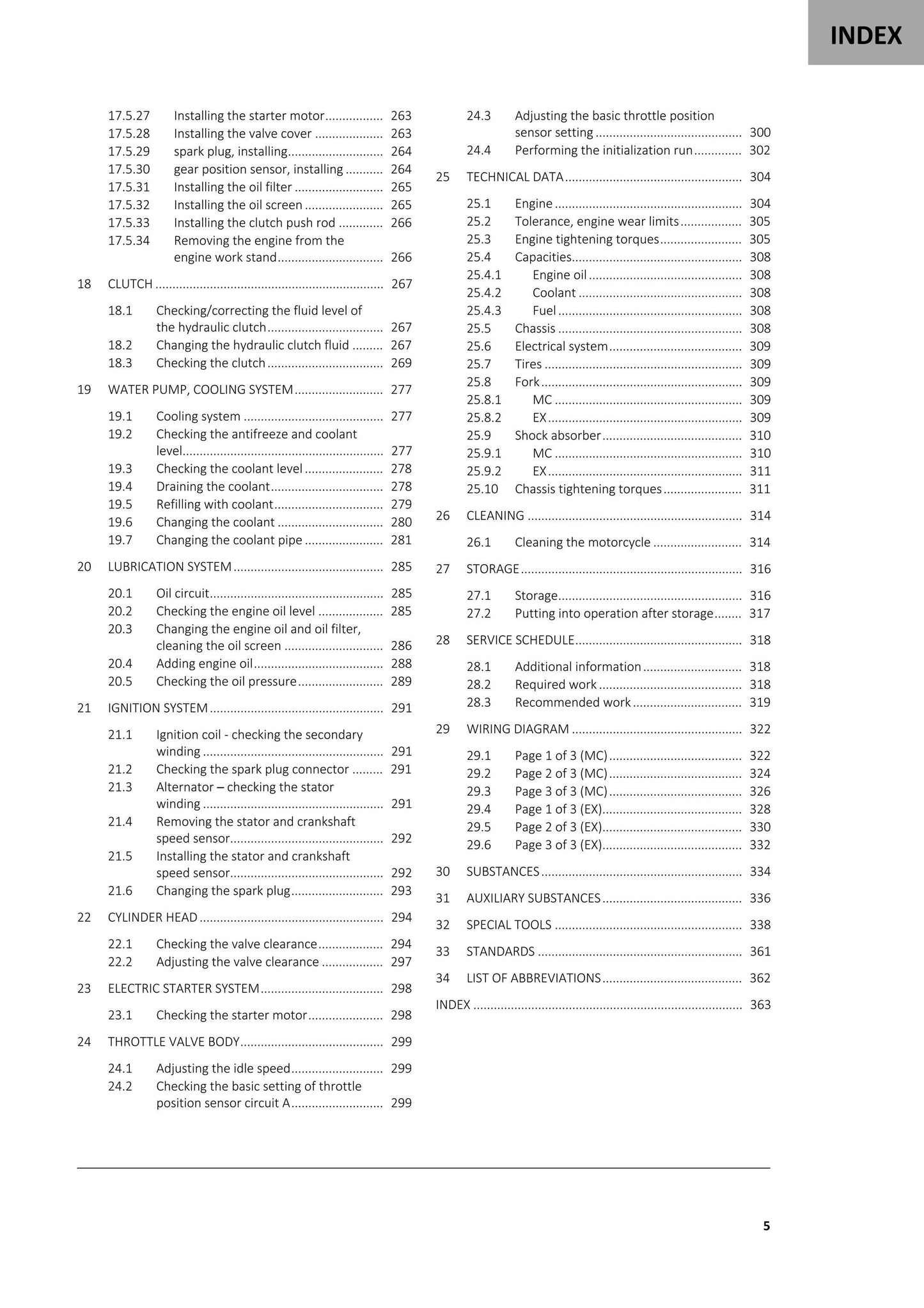 Gasgas 2021 - MC EX 250F - Workshop Service Repair Manual