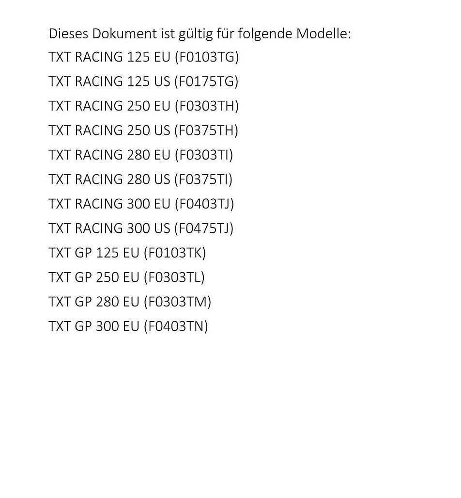 German Language - Gasgas 2020 Txt Racing 125 250 280 300, Txt Gp 125 250 280 300 - Reparaturanleitung