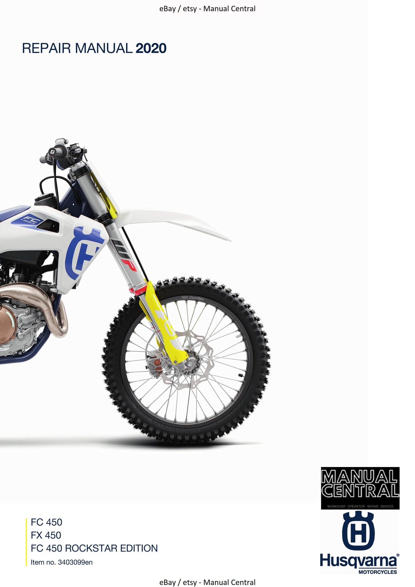 Husqvarna 2020 - FC FX 450 Rockstar Edition - Workshop Service Repair Manual