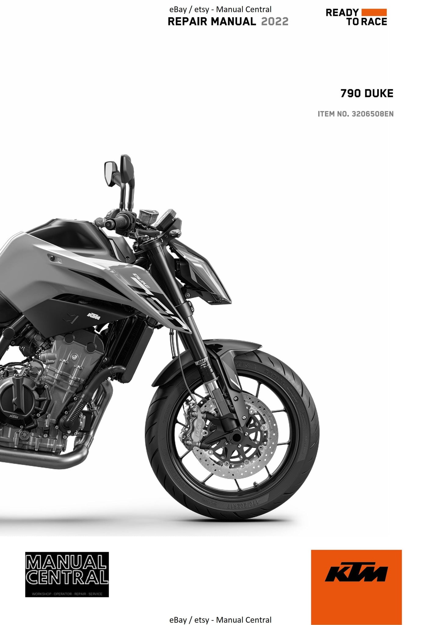 KTM 2022 - 790 Duke EU - Service Workshop Repair Manual