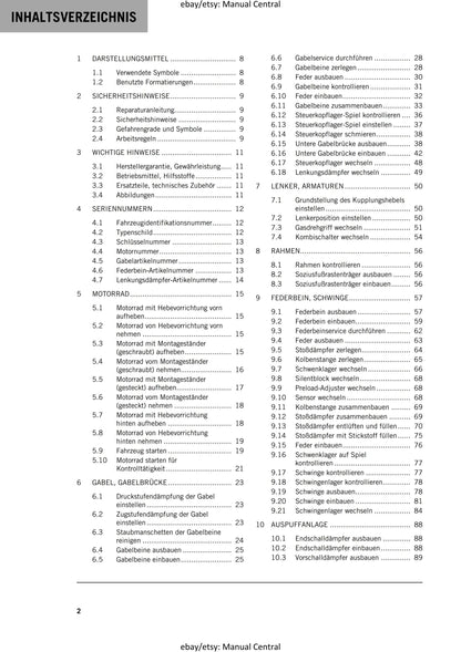 German Language - KTM 2023 - 1290 Super Duke R EVO - Reparaturanleitung - Service Workshop Repair Manual