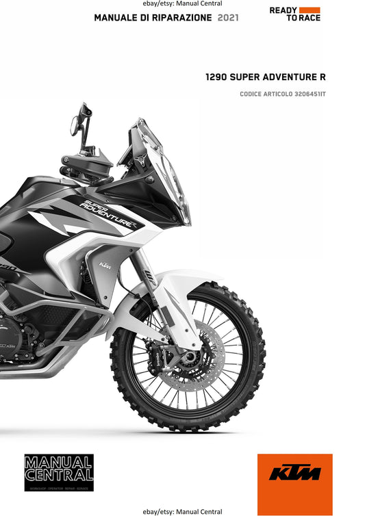 Italian Language - KTM 2021 - 1290 Super Adventure R - Manuale Di Riparazione