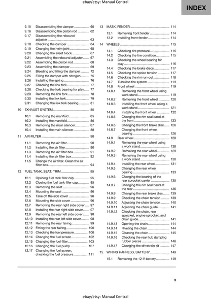 Husqvarna 2024 - 701 Supermoto EU Edition - Service Workshop Repair Manual