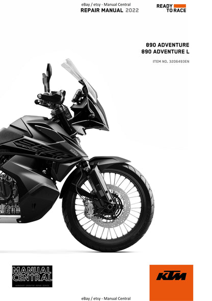 KTM 2022 - 890 Adventure  L - Service Workshop Repair Manual