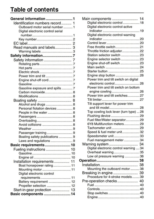 Yamaha F300A F350A FL300A FL350A Owners User Manual Guide 2008