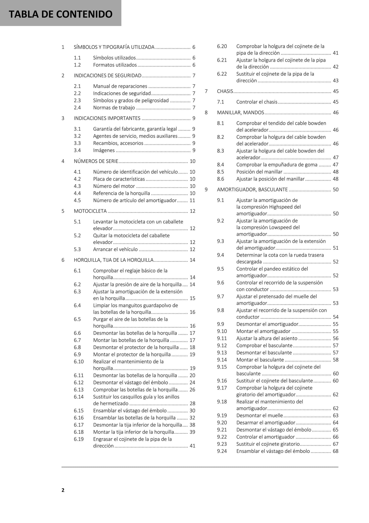 Spanish Language - Gasgas 2021 - MC 50 - Manual de Reparacion