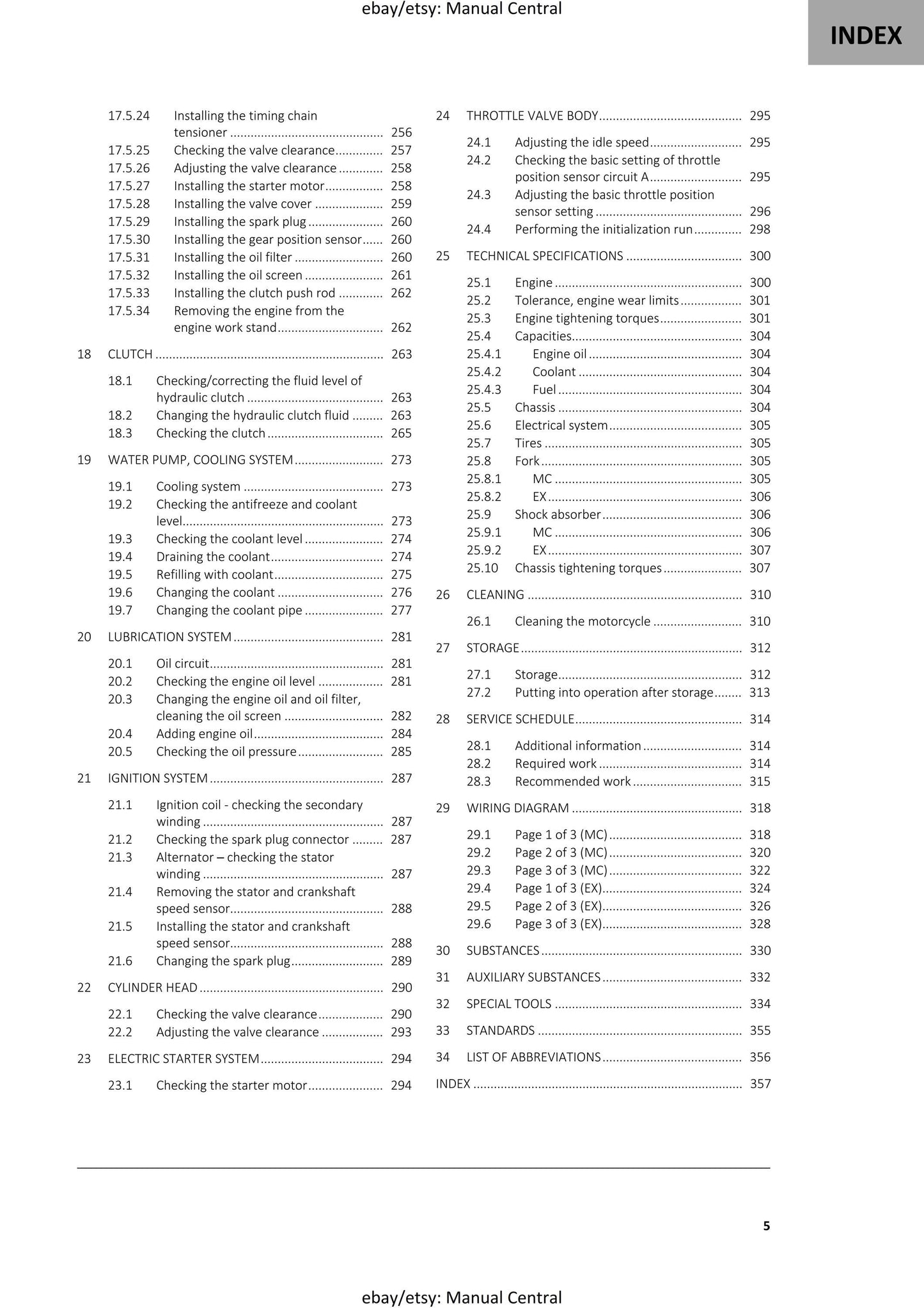 GasGas 2022 - EX MC 350F- Service Workshop Repair Manual