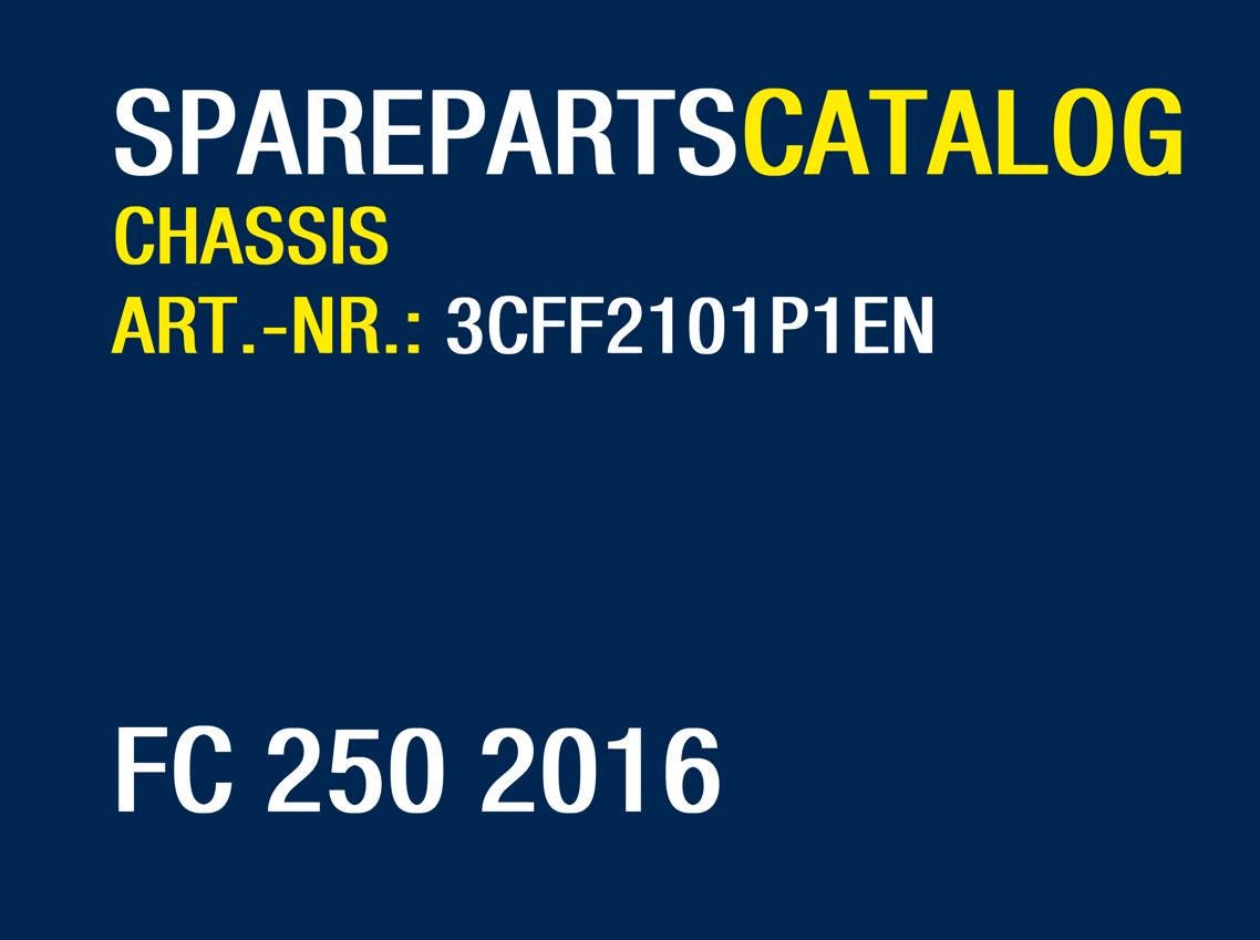 Husqvarna 2016 FC 250 - Parts Manual Catalog