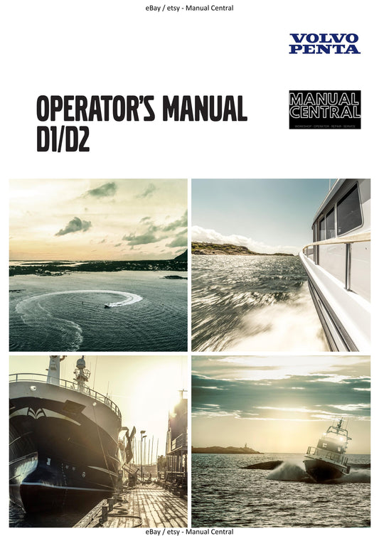 Volvo Penta - Owners Manual - D1 D2 Operator manual