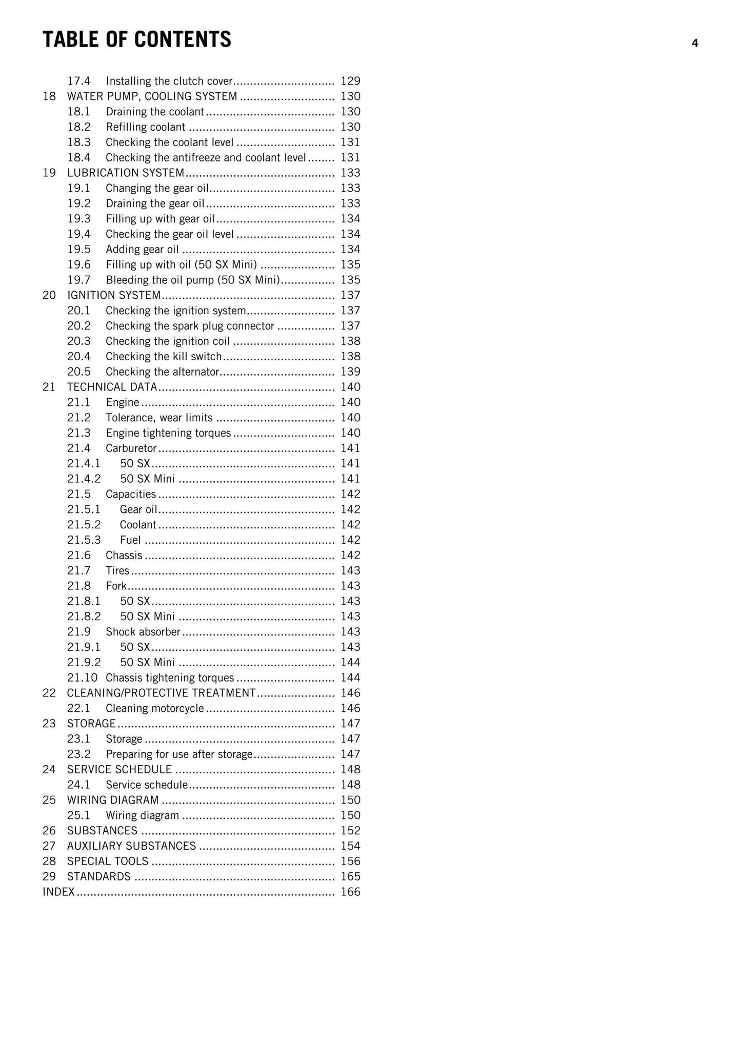 KTM 2013 - 50 sx mini - Workshop Service Repair Manuals
