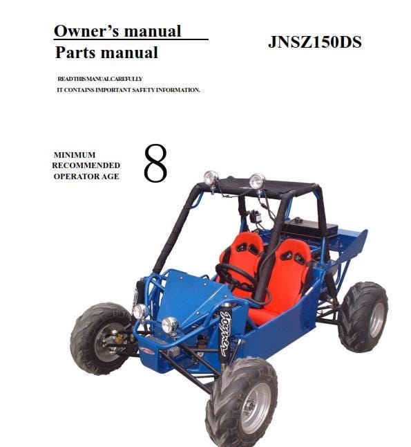 Joyner Go Kart -  JNSZ150DS Owners Parts Manual