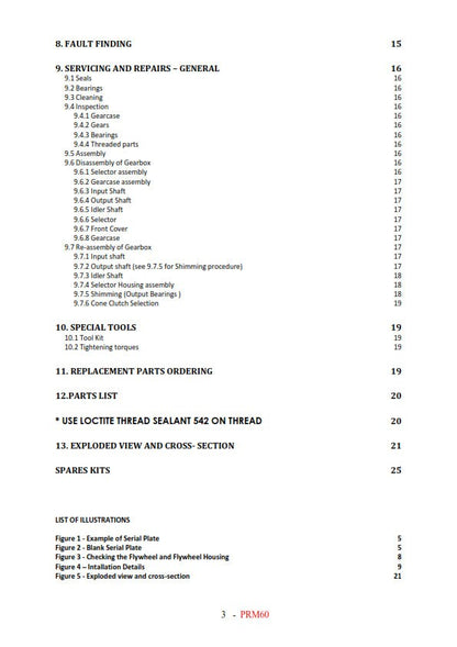 PRM - 60D PRM60D - Workshop Service Repair Manual